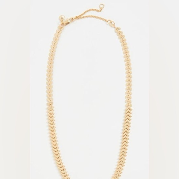 Madewell Arrowstack Chevron Chain Necklace in Gold - Picture 6 of 7
